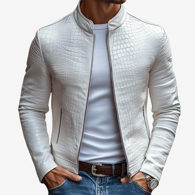 Bosco™ | Chaqueta de Cuero Premium con Relieve