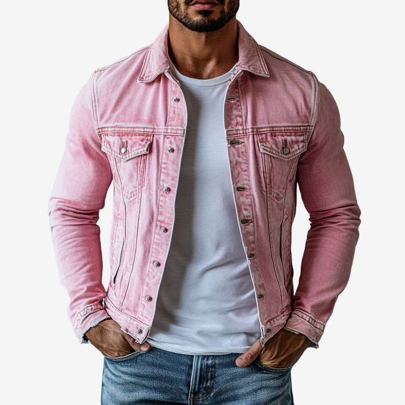 Bosco™ | Chaqueta Vaquera Vintage Rosa