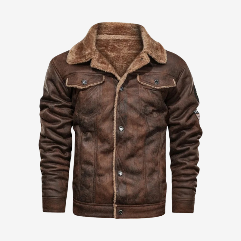 Mario™ | Elegante Chaqueta de Cuero Térmica