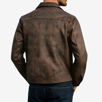 Sergio™ | Chaqueta de cuero clásica