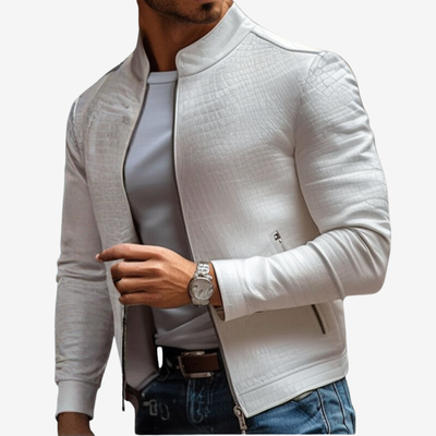 Bosco™ | Chaqueta de Cuero Premium con Relieve