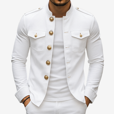 Bosco™ | Chaqueta Casual de Botones Sólida