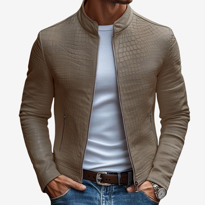 Bosco™ | Chaqueta de Cuero Premium con Relieve