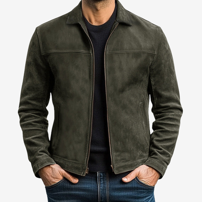 Sergio™ | Chaqueta de cuero clásica