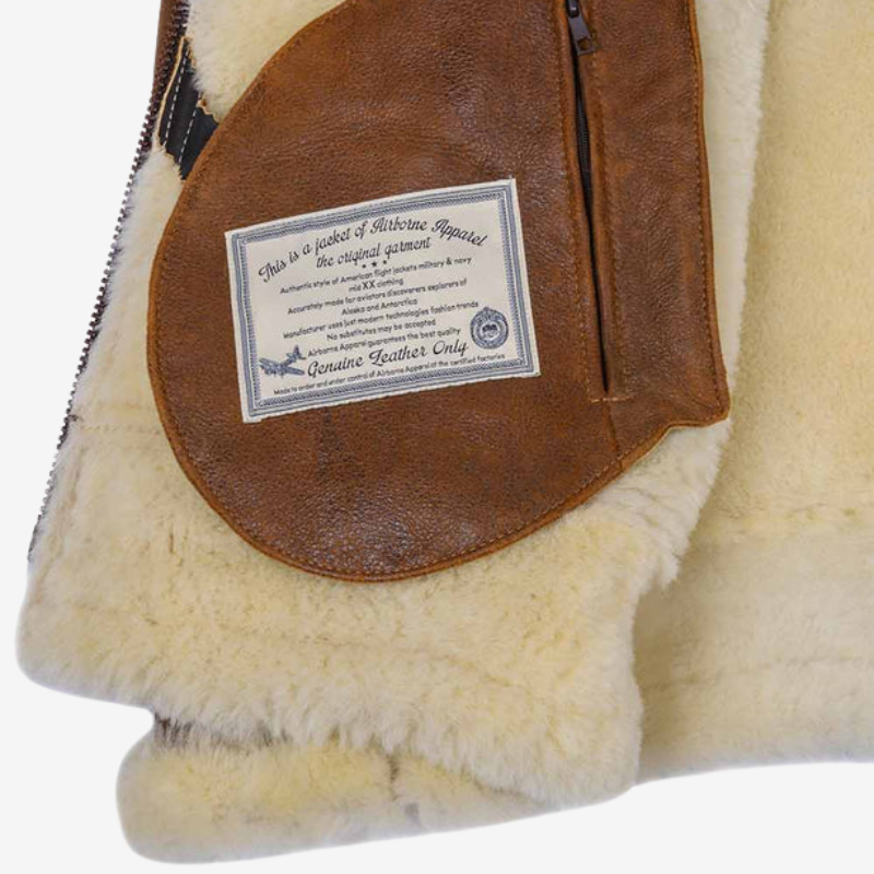 Vicente™ | Chaqueta de Cuero con Capucha de Piel