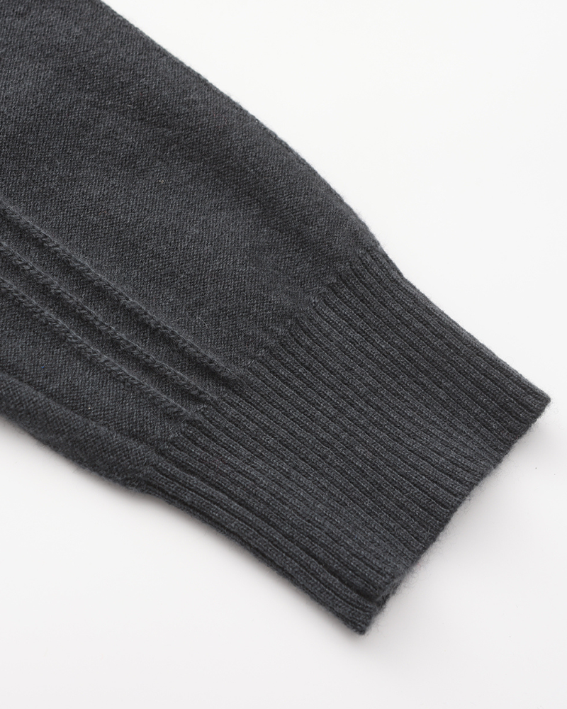 Zaragoza | 100% Cashmere Ribbed Half-Zip
