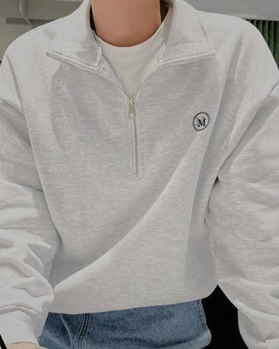 Duna | Sudadera de Algodón con Cierre de Cremallera