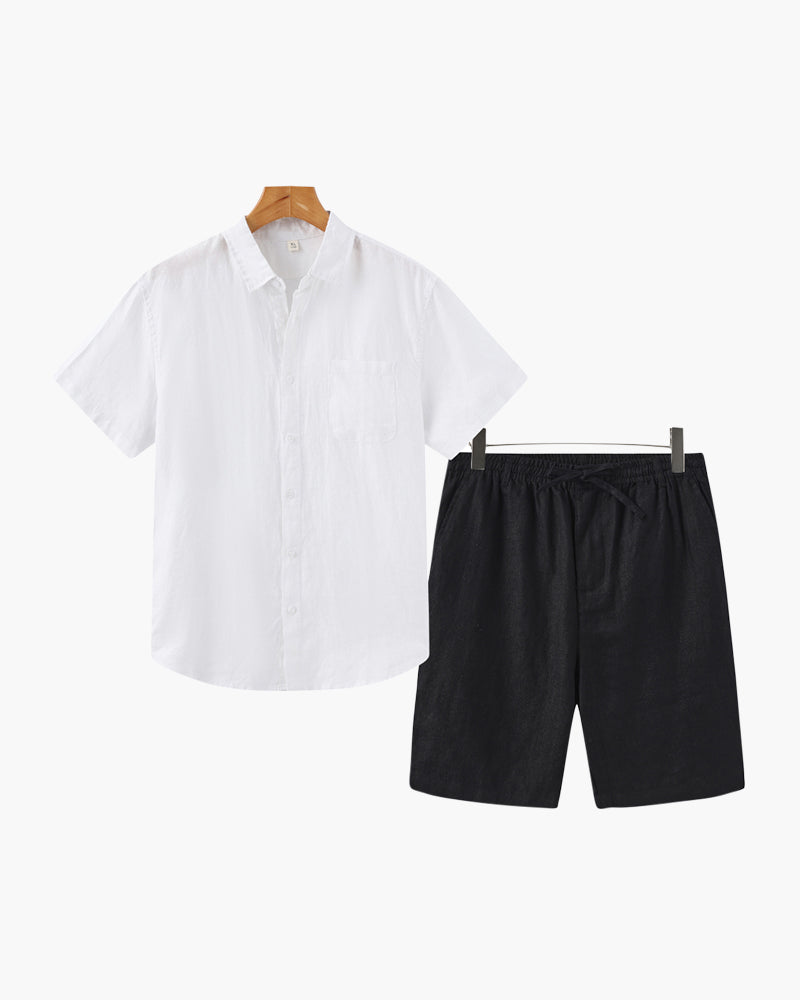 Formentera |Conjunto de Lino  (Pantalones Cortos)