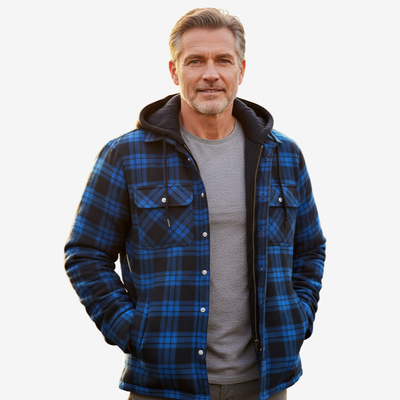 Elias™ | Chaqueta de Cuadros Cálida Premium