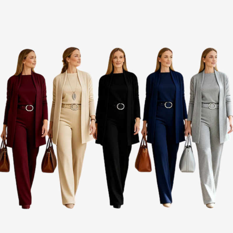 Martina™ | Conjunto de Tres Piezas Lujo