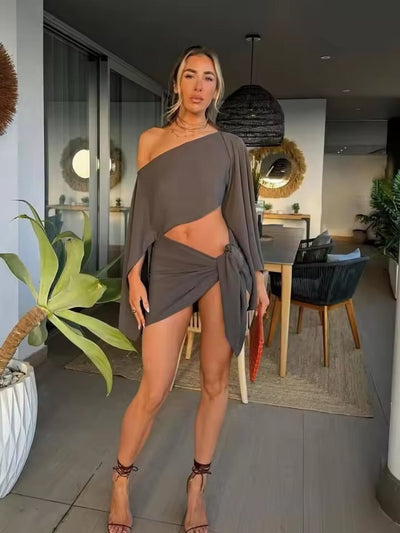 Beach - Conjunto de top y pareo