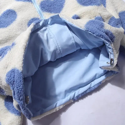 Klara | Chaqueta reversible con diseño de corazones