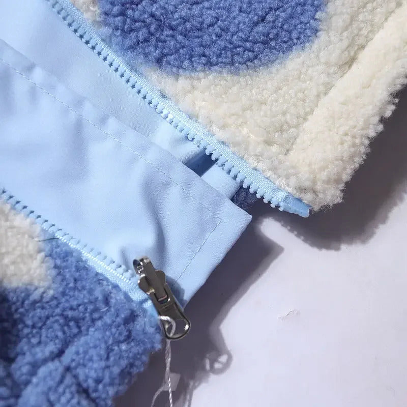 Klara | Chaqueta reversible con diseño de corazones