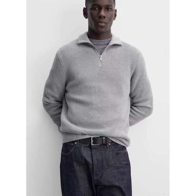 Pamplona | Sudadera de media cremallera con elegante diseño de punto