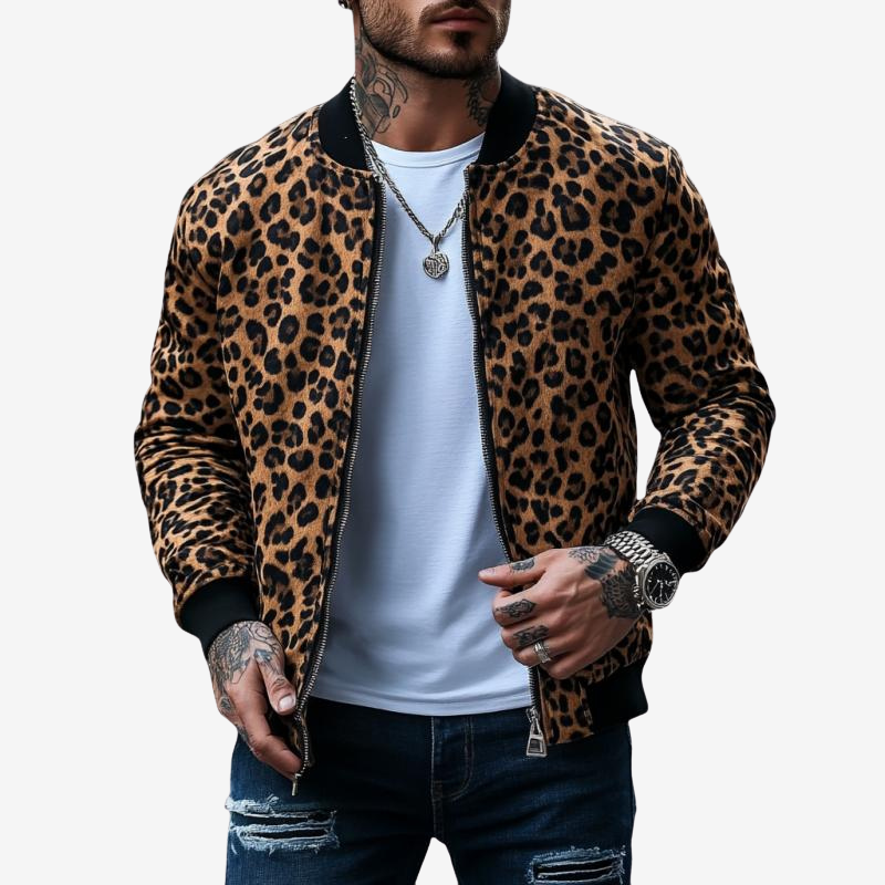 Bosco™ | Chaqueta Bomber Moderna de Leopardo