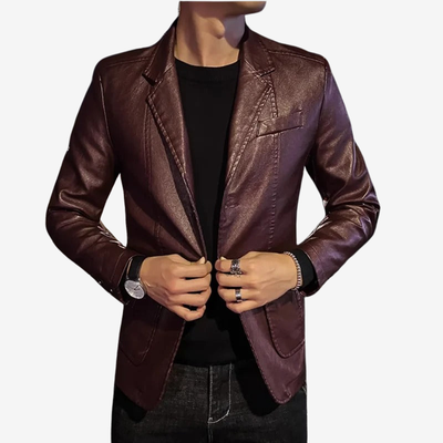Mario™ | Chaqueta de Cuero Business Casual