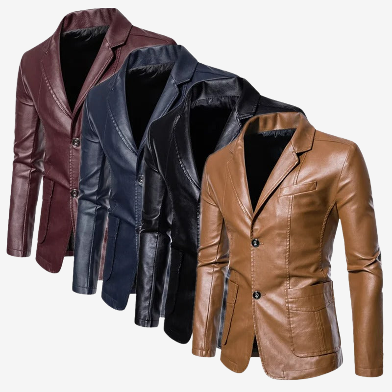 Mario™ | Chaqueta de Cuero Business Casual