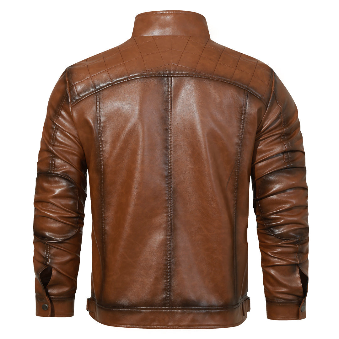 Julio™ | Chaqueta de Cuero Estilo Cruiser