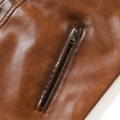 Julio™ | Chaqueta de Cuero Estilo Cruiser